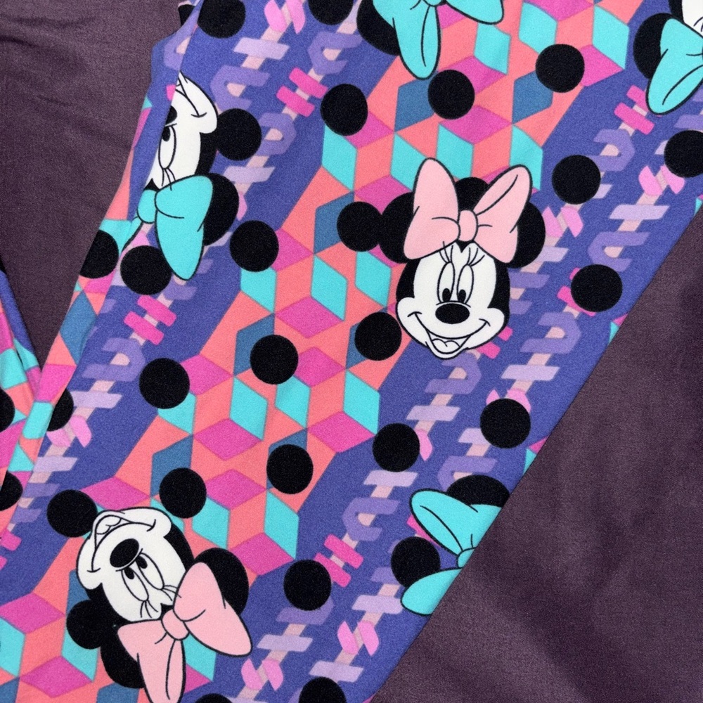 BN* Colorful Minnie‎ Mouse Leggings (one size) - Picture 2 of 2